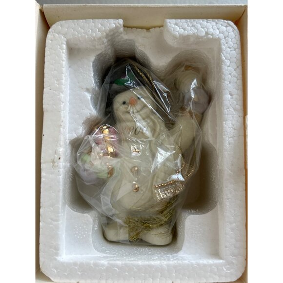 Lenox 2000 Snowman Ornament Handcrafted Ivory China 24K Gold Y2K Collectible - Picture 8 of 9